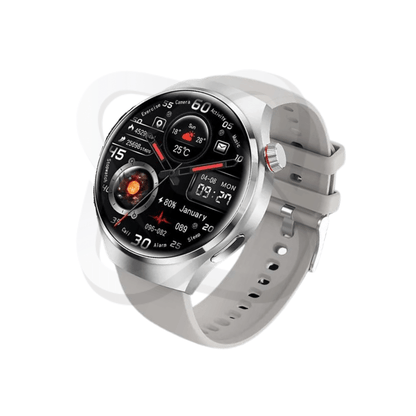 ElegaTech PrecisionWear Smartwatch Prata